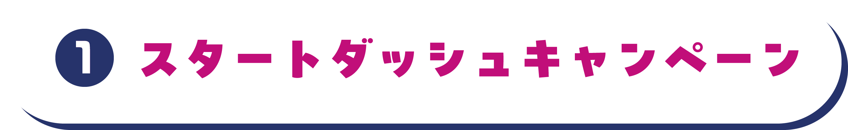 スタートダッシュキャンペーン